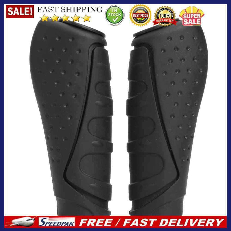 2pcs Soft Rubber Cycling Anti-slip Grip Covers Bicycle Handlebar Protective Case