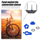 VXM 2pcs/Set MTB Bike Schrader Presta Valve Wheel Converter Nut Rim (Blue) Newly