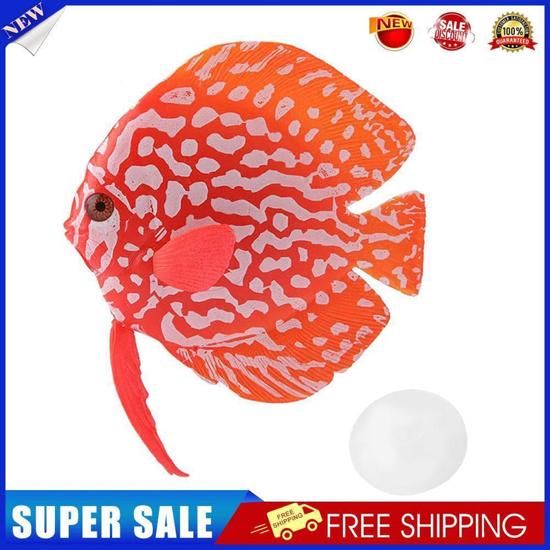 Aquarium Artificial Luminous Fish Silicone Glowing Fish Tank Decor (Red)