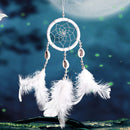 Monocyclic Teeth  Dream Catcher Wall Hanging Home Car Decor Craft (White) Newly