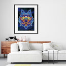 Part Drill Diamond Painting Wolf Luminous Art 5D DIY Special Shaped Picture Kit
