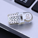 10pcs 12V T10 W5W LED Lamp COB Silicone Shell Car Turn Side Lamps(Blue)