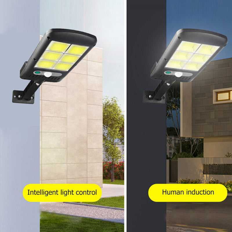 Solar Sensor Waterproof Garden Wall Lamp with Remote Control (B 150 COB) Newly