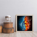 Full Cross Stitch 11CT Flame Note Counted Embroidery DIY Home Decoration Gifts