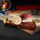 Animal Pattern Fire Painting Stamp Wax Seal for Stamping Envelope Card (B) Newly