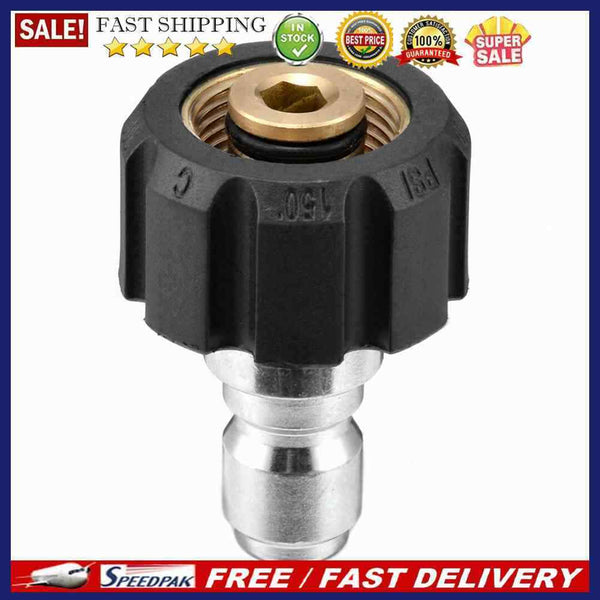 1/4 3/8 inch Quick Connect Male to M22 14 15 mm Female Pressure Washer Adap
