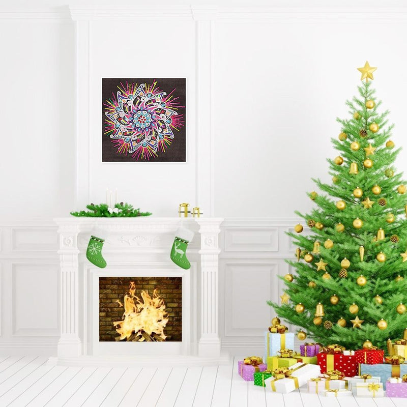 5D DIY Special Shaped Diamond Painting Mandala Cross Stitch Craft Kits Wall Art