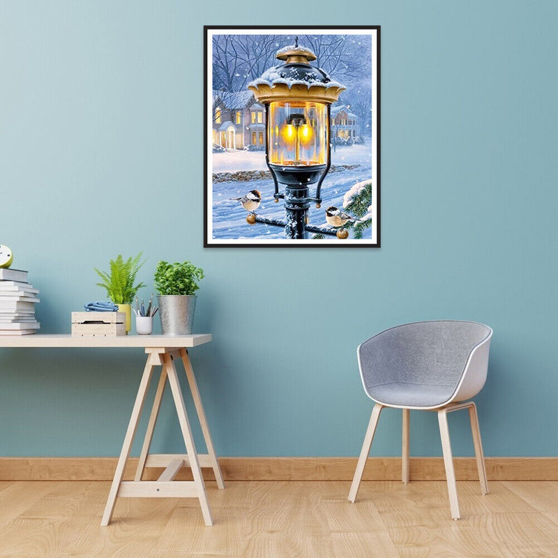 Street Lantern 5D DIY Diamond Painting Kits Full Round Drill Wall Decor
