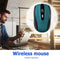 2.4GHz Wireless Optical Mouse 6 Buttons USB Receiver 2000 DPI Mice (Blue)