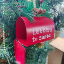 Iron Mailbox Ornament Portable Xmas Tree Pendant Candy Organizer Box C3K6