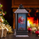 Merry Christmas LED Lantern Light Fairy Lighting Craft Xmas Tree Pendant Hanging
