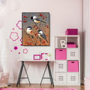 Painting By Numbers Kit DIY Birds on Branch Canvas Oil Art Picture Home Decor