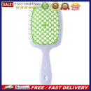 3pcWide Teeth Air Cushion Comb Scalp Massage Salon Hair Brush (White Green)