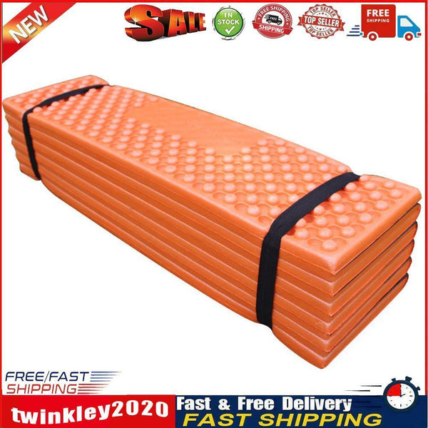 Folding Soft Mats Outdoor Camping Moisture-proof Cushion (Orange Black) Newly