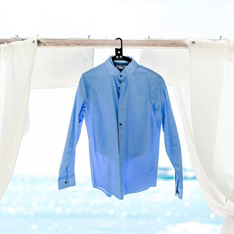 Portable Clothes Drying Rack Folding Storage Clothes Shelves Organizer Hangers