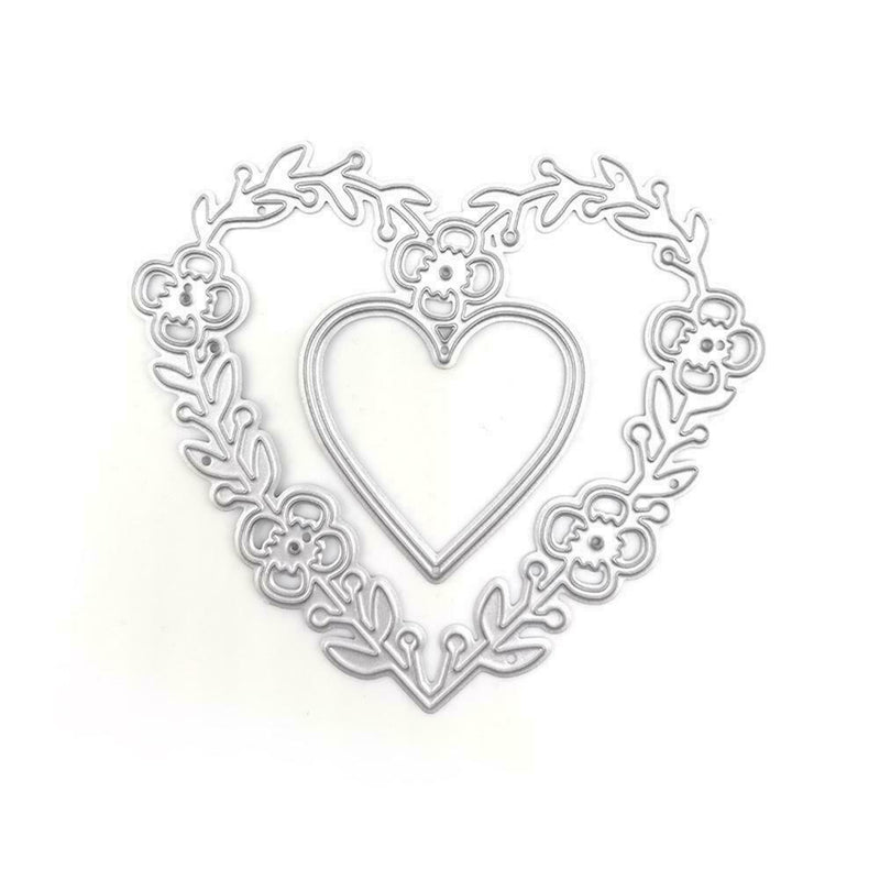 Love Lace Cutting Dies Stencil DIY ScrapbookingAlbum Embossing Template K5T9