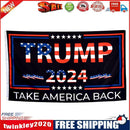 150x90cm Take America Back Flag w/ Buttonholes Polyester 2024 Banner Decor