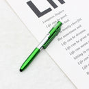 4 in 1 LED Folding Light Screen Stylus Touch Ballpoint Pen (Green) Newly
