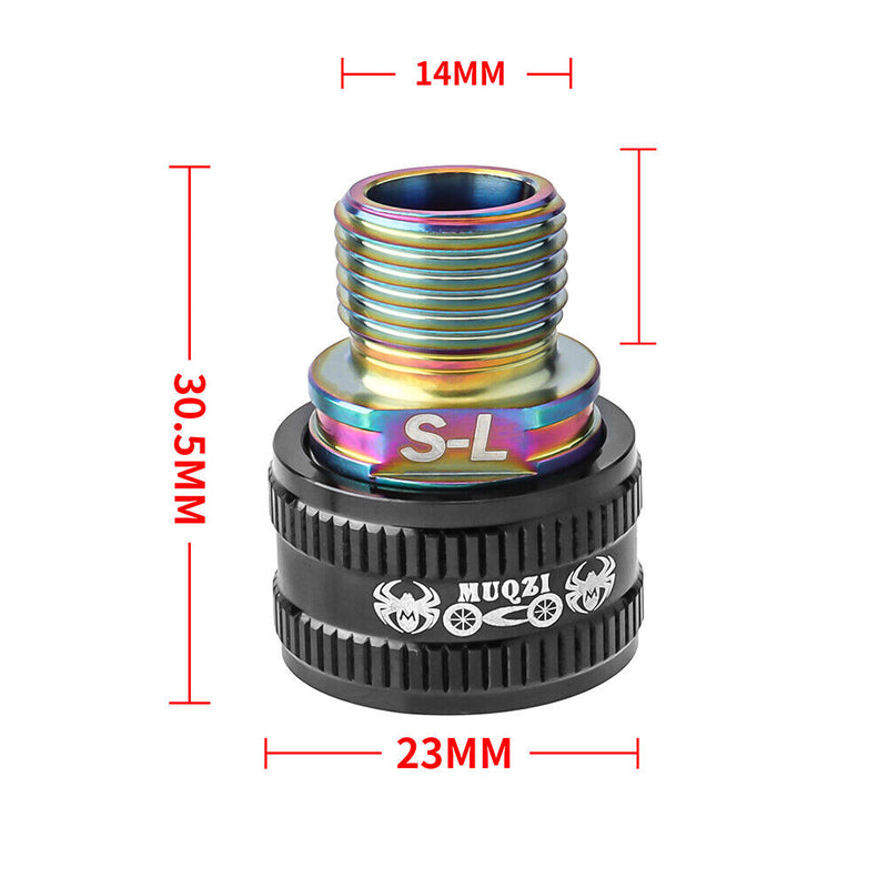 MUQZI MTB Bicycle Pedal Extension Quick Release Pedal Adapters (Multicolor)