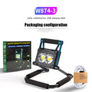 #A USB Solar LED Work Floodlights Waterproof for Camping Lighting with Bracket