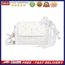 Daisy Women Shoulder Bag Female Flower Embroidery Pleated Belt Messenger Pouch