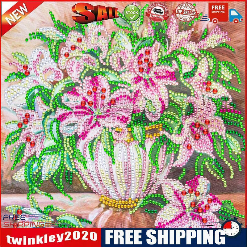 Part Drill Special Shaped DIY Flowers Crystal Rhinestones Diamond Painting
