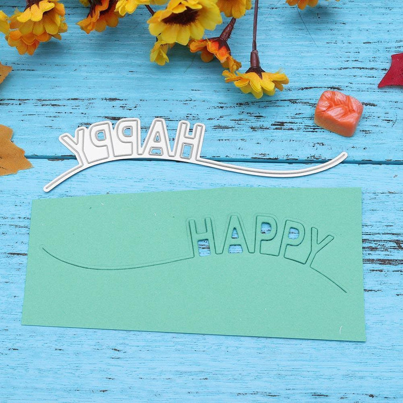 Metal Cutting Dies Stencil for DIY Scrapbooking Photo Album Happy Christmas