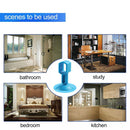 2pcs Doorknob Wall Mute Crash Pad Cushion Door Handle Lock Silencer (Blue)