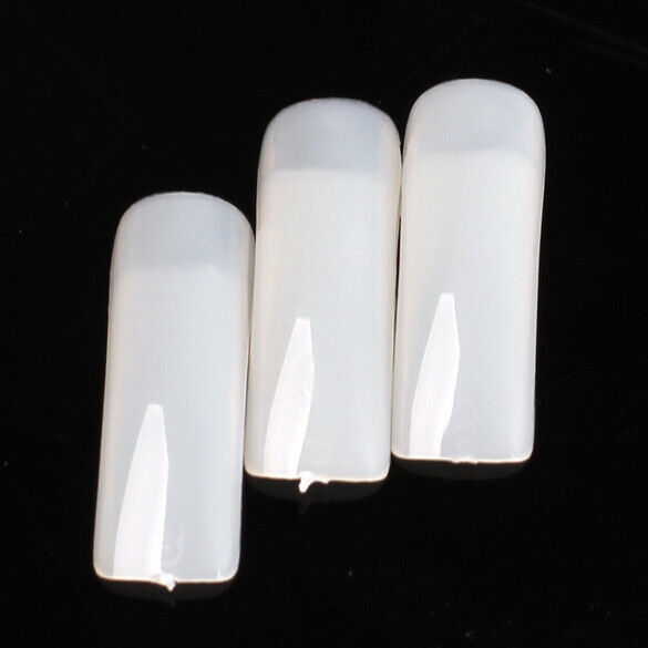 500pcs Nude White False Nail Art Design Tips French Acrylic UV Salon Design