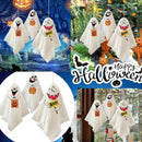 3pcs Halloween Hanging Ghost Funny Cake Card Pumpkin Monster Holiday Ornaments