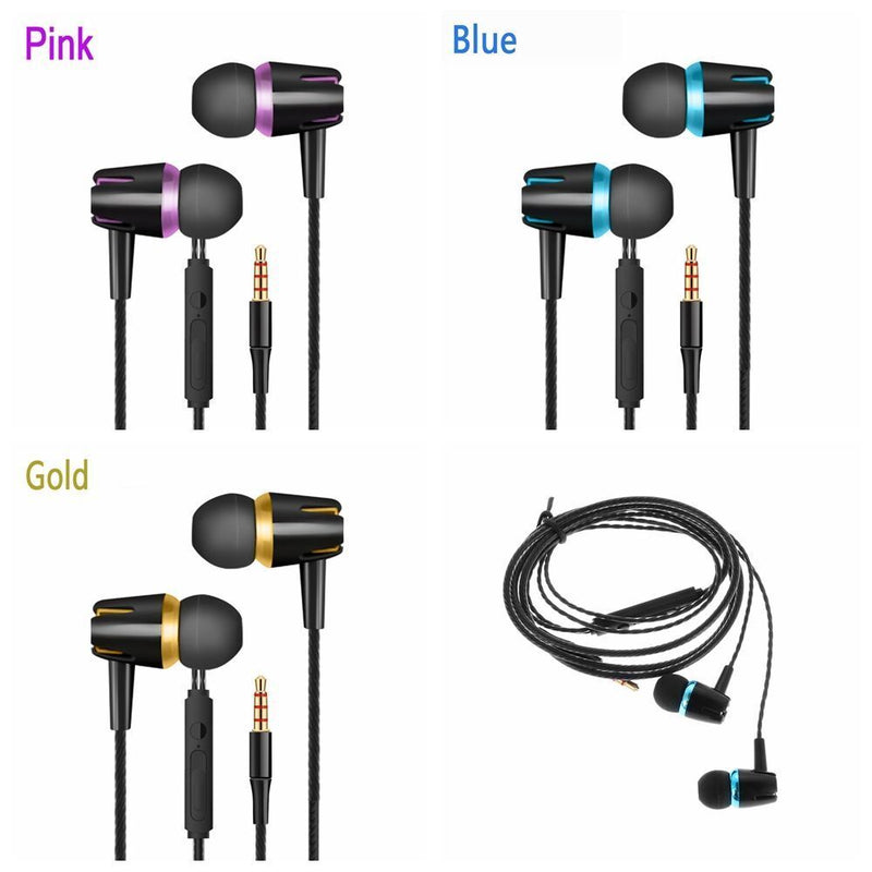 with Microphone Music Headset In-Ear Earbuds Stereo Earphone Sports Headphones