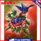 Acrylic Oil Painting By Numbers Flag Animal Digital Picture Art Home Wall Decor