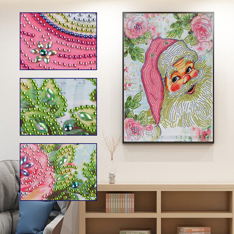 Special Shaped Santa Claus 5D DIY Diamond Painting Handwork Kit Home Decor Craft