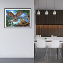 30 X 40cm 5D DIY Diamond Painting Bird Family Full Drill Cross Stitch Home