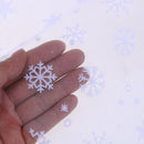 10 Yards Glitter Snowflake Tulle Roll DIY Crafts Wedding Party Decor(White)