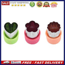 3pcs Fruit Vegetables Cutter Kitchen Gadgets Star Heart Rabbit Shape Cutting