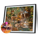 5D Diamond Painting Kit DIY Forest Elks Full Square Drill Mosaic Picture Decor