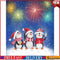 Christmas Penguin Oil Paint By Numbers Kits Canvas Drawing DIY Art (29479) #F