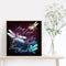 Dragonfly Full Round Drill Mosaic DIY Wall Art Picture of Rhinestone Decoration