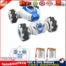 4WD Watch Gesture Sensor 2.4GHz RC Stunt Car Toys with 2 Battery (Blue) Newly