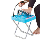 Professional Toe Nail Polish Manicure Stool Tool with Fan Light Magnifying Glass