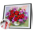 50x40cm Colorful DIY Paint By Number Kit Flowers in Vase Decoration Gift Art