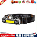 Mini Powerful LED Headlamp XPE COB USB Rechargeable Headlight Torch Lamps