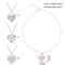 Wife My Daughter Love Women Heart Necklace Family Jewelry Gifts Pendant