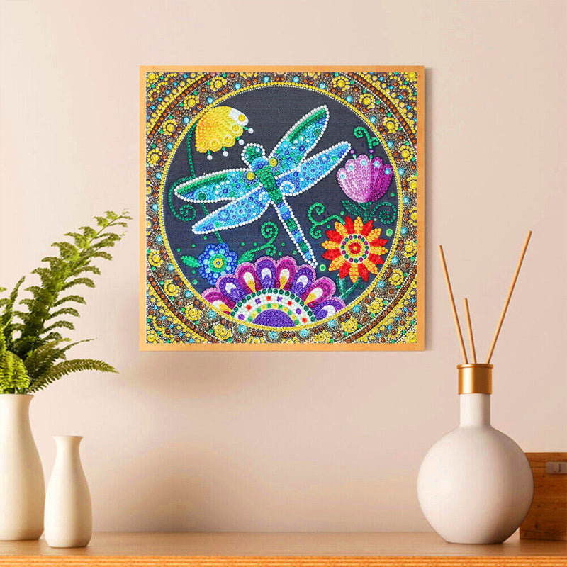Partial Special Shape Crystal Drill Dragonfly Diamond Painting Drawing Kit Newly