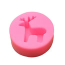 Christmas DIY Crafts Silicone Mold Christmas Deer Soap Dye Sugarcraft Tools