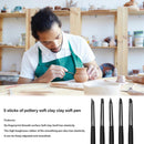 5pcs Polymer Clay Carving Pen Brush Pottery Clay Sculpture Ceramics Tool (B