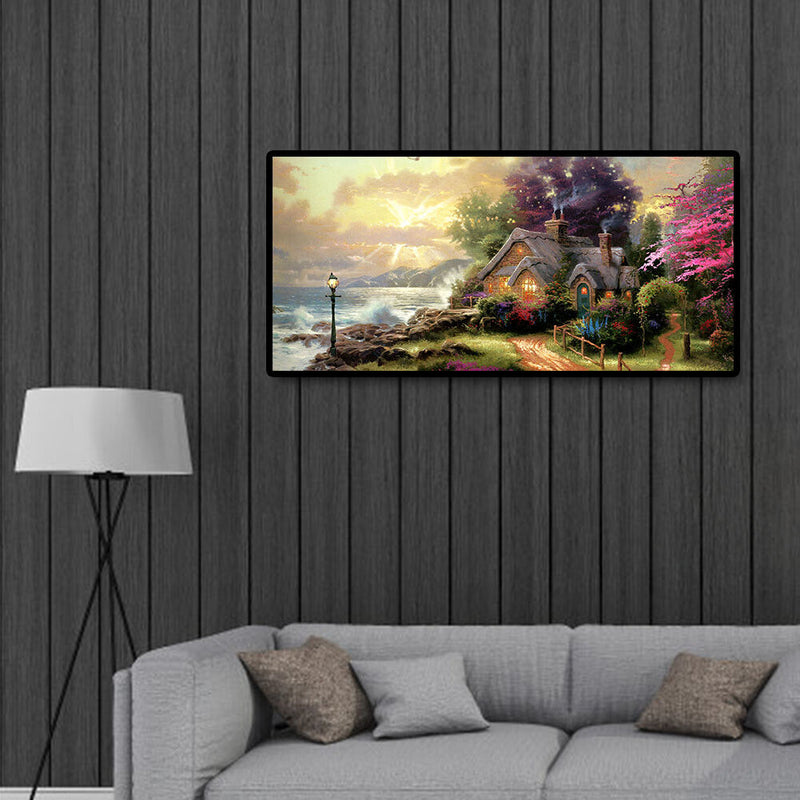 5D Full Round Diamond Painting Mountain Scenery DIY Embroidery Cross Stitch Kits
