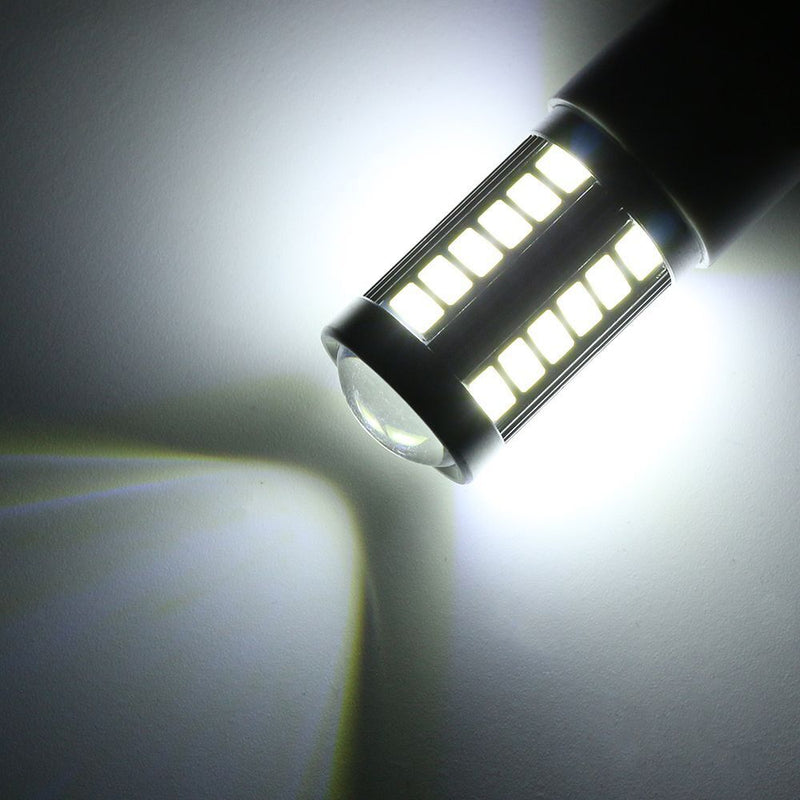 White Turn Signal T20 W21/5W 7443 LED Bulbs Car Backup Reverse Light 33SMD