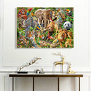 5D DIY Animals Full Round Drill Mosaic Diamond Painting Picture Rhinestone Craft